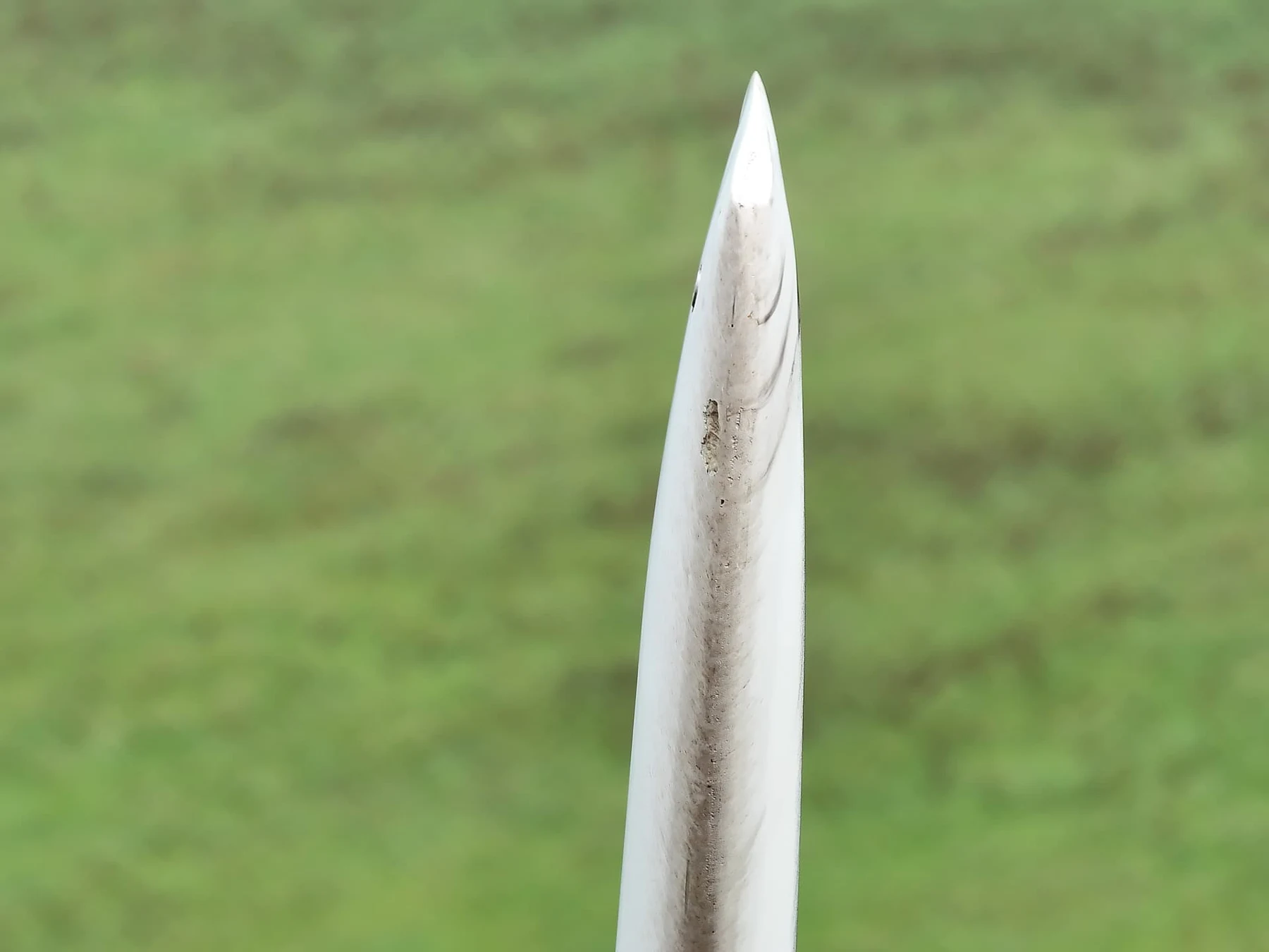 Surface damage near the blade tip