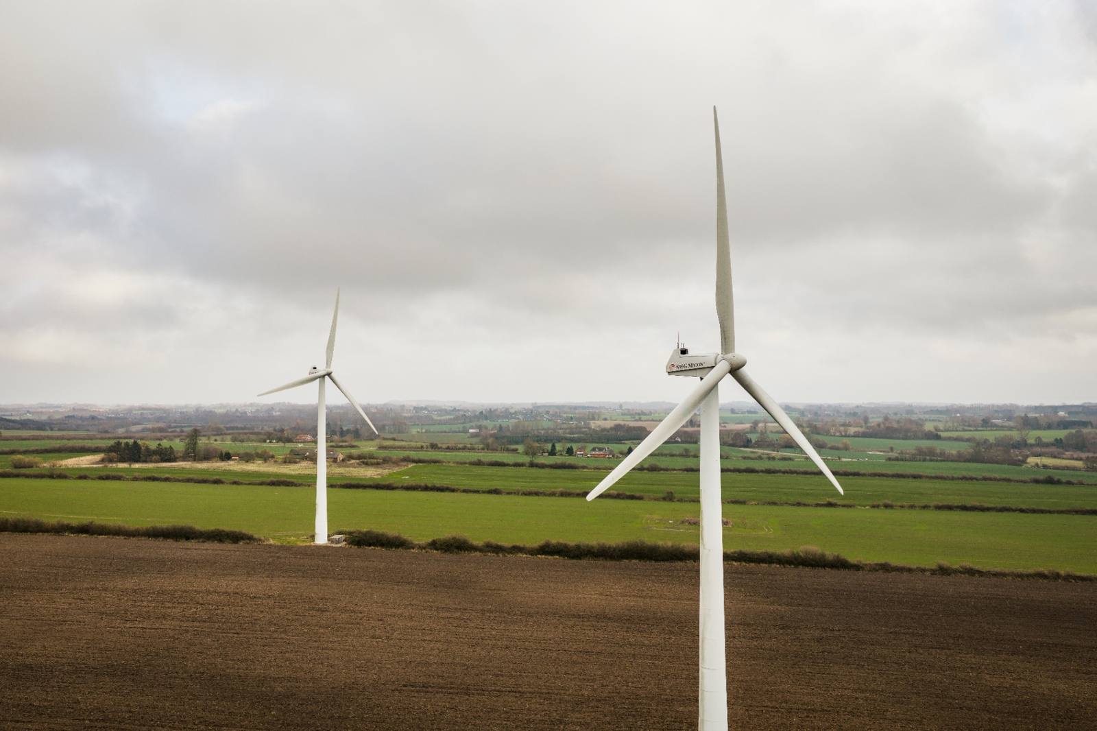 Drone inspection of wind turbine blades in Denmark